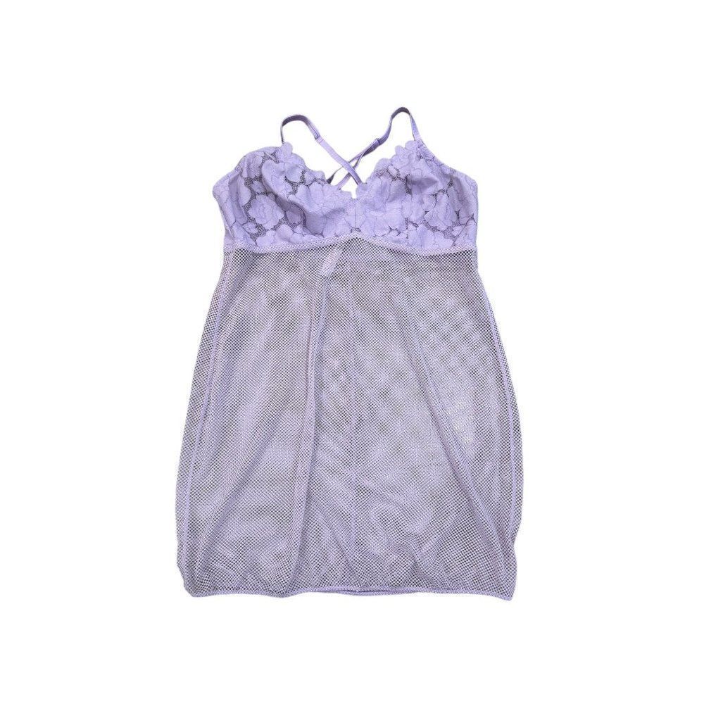 Savage X Fenty Women's Floral Glow Lace & Mesh Slip 2X